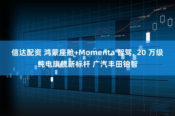 信达配资 鸿蒙座舱+Momenta 智驾, 20 万级纯电旗舰新标杆 广汽丰田铂智