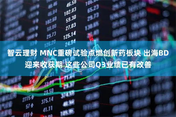 智云理财 MNC重磅试验点燃创新药板块 出海BD迎来收获期 这些公司Q3业绩已有改善